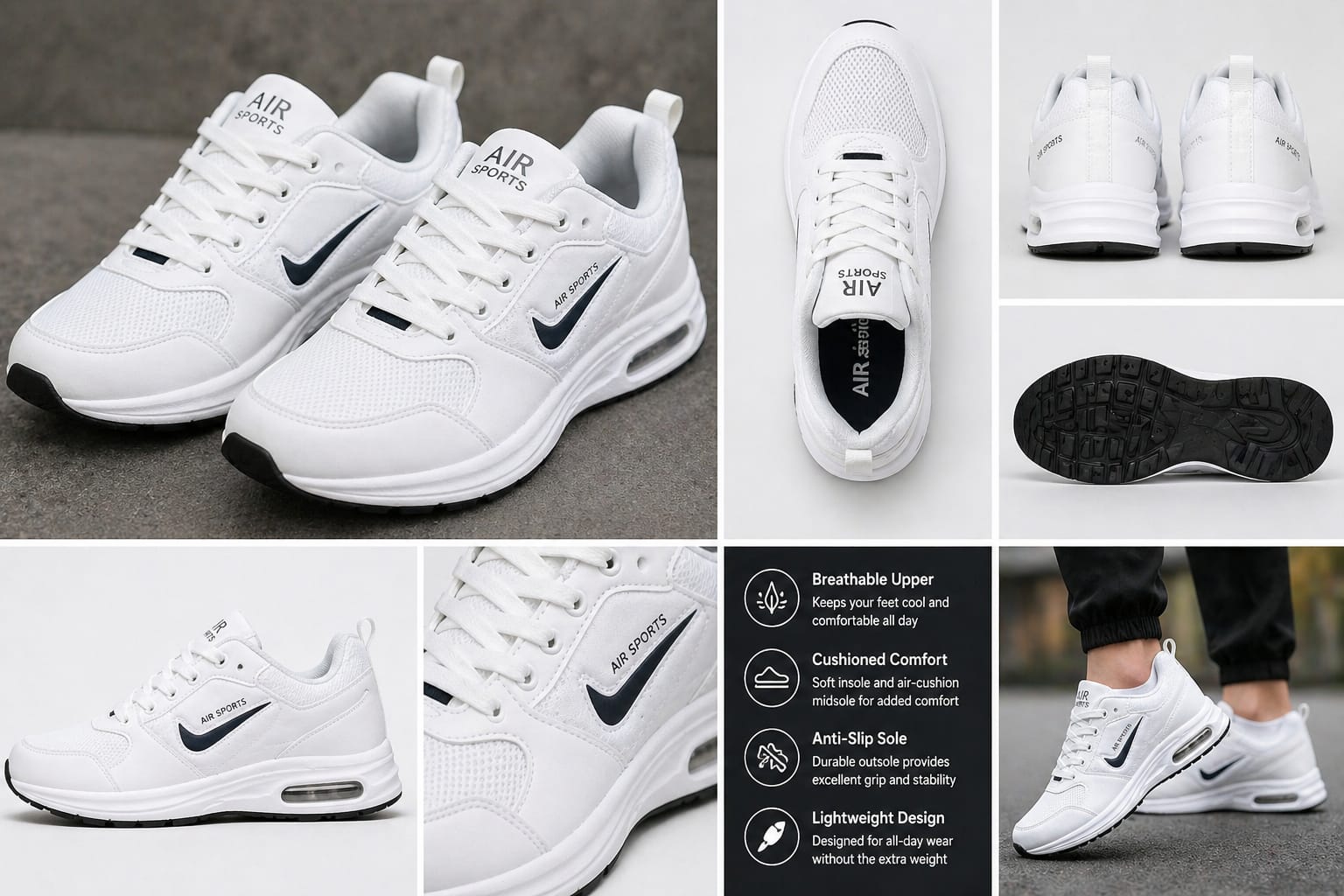 Comfortable, trendy, and durable shoes designed for everyday wear and active lifestyle - Image 2